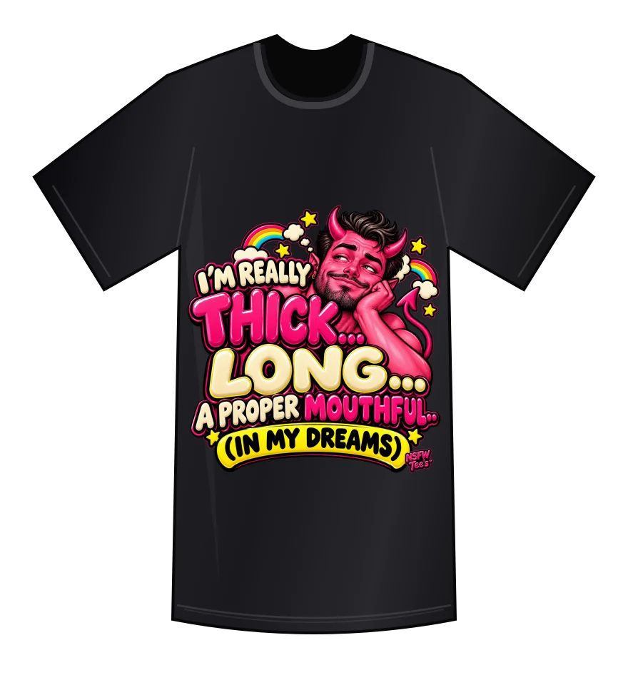 In My Dreams — Black tee mockup